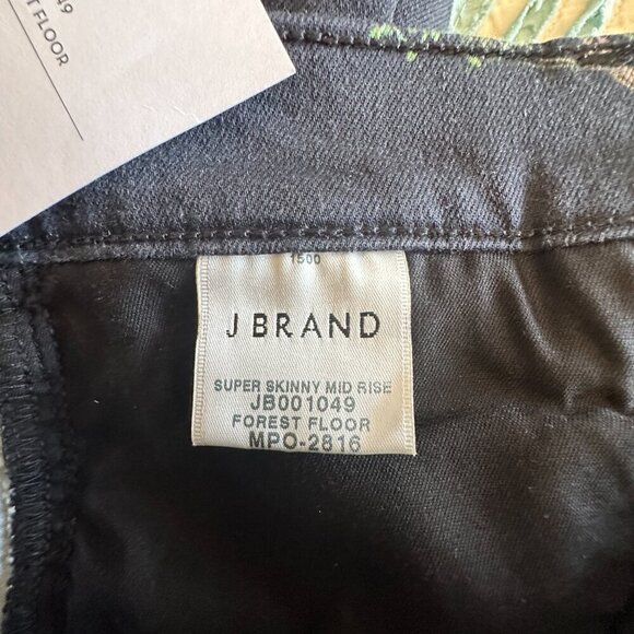Women's 27 NWT J Brand Forest Floor Pants Floral Print Mid Rise Skinny - Picture 8 of 11